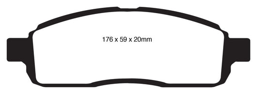 EBC 09 Ford F150 4.6 (2WD) 6 Lug Greenstuff Front Brake Pads - DP61843