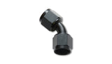 Vibrant -16AN X -16AN Female Flare Swivel 45 Deg Fitting (AN To AN) -Anodized Black Only - 10716