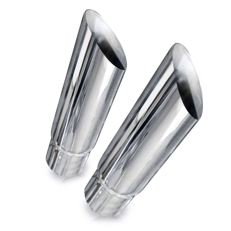 Stainless Works Angle Cut Resonator Tips 3in ID Inlet 3in Body - 770300