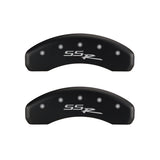 MGP 4 Caliper Covers Engraved Front & Rear SSR Red finish silver ch - 14030SSSRRD