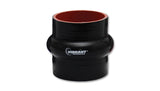Vibrant 4 Ply Reinforced Silicone Hump Hose Connector - 1.5in I.D. x 3in long (BLACK) - 2729