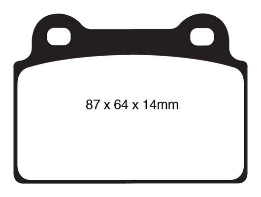 EBC 08-16 Mitsubishi Lancer Evo 10 2.0 Turbo (1 piece rotor) Bluestuff Rear Brake Pads - DP51985NDX