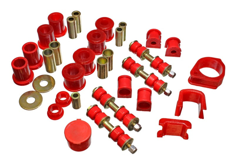 Energy Suspension 97-01 Ford Escort/ZX2 Red Hyper-flex Master Bushing Set - 4.18117R