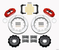 Wilwood Narrow Superlite 4R Rear Kit 14.00in Red Morrison Multilink IRS (2010-15 Camaro Based) - 140-13648-R