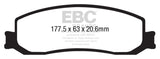 EBC 12 Ford F250 (inc Super Duty) 6.2 (2WD) Extra Duty Front Brake Pads - ED93000