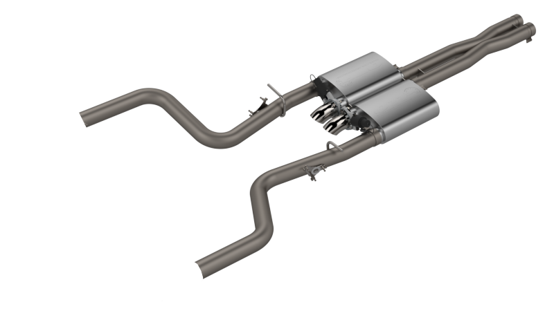 QTP 15-18 Dodge Challenger 5.7L 304SS Screamer Cat-Back Exhaust w/3in Tips - 430015