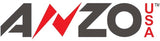 ANZO 1987-1993 Ford Mustang Crystal Headlights Black w/ Corner Lights 2pc - 121192