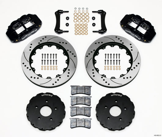 Wilwood Narrow Superlite 6R Front Hat Kit 14.00in Drilled 2005-up Corvette C6 - 140-8922-D