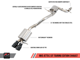 AWE Tuning Mk5 Jetta 2.0T - GLI Touring Edition Exhaust - Diamond Black Tips - 3015-23054