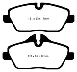 EBC 14+ BMW i3 Electric Ultimax2 Front Brake Pads - UD1308