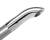Borla Universal Polished Tip Single Round Turndown/Turnout (inlet 2 1/4in. Outlet 2 1/4in) *NO Retur - 20109