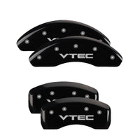 MGP 4 Caliper Covers Engraved Front & Rear MGP Black finish silver ch - 38005SMGPBK