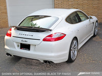 AWE Tuning Panamera Turbo Performance Exhaust System Track Edition Polished Silver Tips - 3010-42024