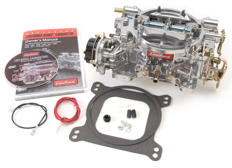 Edelbrock Carburetor Performer Series 4-Barrel 750 CFM Manual Choke Satin Finish - 1411