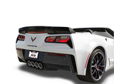 Borla 15 Chevy Corvette C7 ZO6 6.2L w/o AFM w/ NPP ATAK Quad RD RL AC Tips Center Rear Exit Exh - 11905