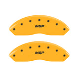 MGP 4 Caliper Covers Engraved Front & Rear MGP Yellow finish black ch - 39001SMGPYL