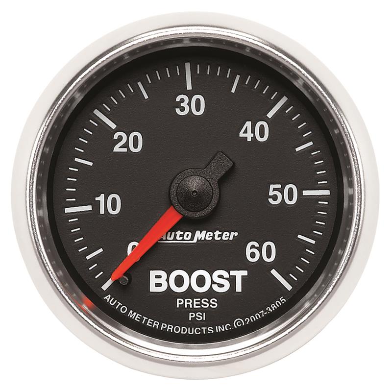 Autometer GS 52mm 0-60 psi Mechanical Boost Gauge - 3805