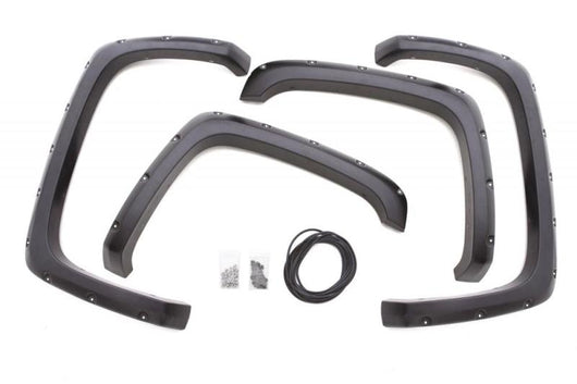 Lund 07-13 Chevy Silverado 1500 RX-Rivet Textured Elite Series Fender Flares - Black (4 Pc.) - RX106T