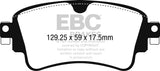 EBC 2018+ Audi A4 Allroad Quattro 2.0L Turbo Greenstuff Rear Brake Pads - DP22254