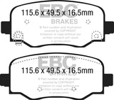 EBC 15+ Fiat 500X 1.4 Turbo Yellowstuff Rear Brake Pads - DP42237R