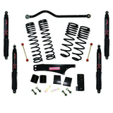 Skyjacker Long Travel 3.5in-4in Lift Kit w/Black Max Shocks 07-18 Jeep Wrangler JK 2 Door 4WD - JK35BPBLT