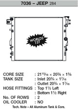 CSF 07-15 Jeep Wrangler (JK) Radiator - 7036