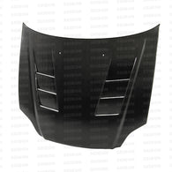 Seibon 99-00 Honda Civic (EM1/EJ6/7/8/EK9) TS-Style Carbon Fiber Hood - HD9900HDCV-TS