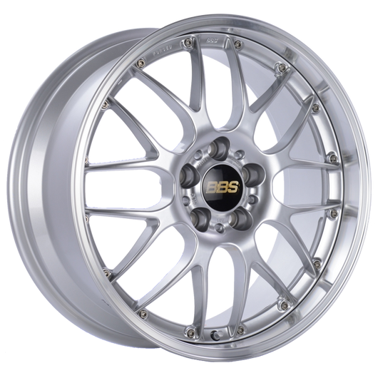 BBS RS-GT 18x8 5x130 ET50 CB71.6 Diamond Silver Center Diamond Cut Lip Wheel - RS925HDSPK