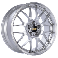 BBS RS-GT 18x10 5x130 ET65 CB71.6 Diamond Silver Center Diamond Cut Lip Wheel - RS928HDSPK