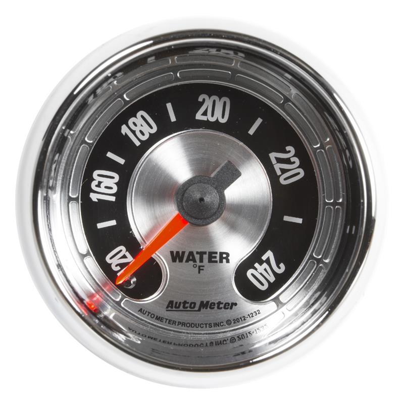 Autometer American Muscle 52mm 240 Deg F Water Temp Gauge - 1232
