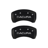 MGP 4 Caliper Covers Engraved Front & Rear Acura Red finish silver ch - 39018SACURD