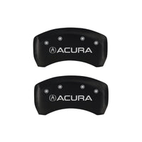 MGP 4 Caliper Covers Engraved Front & Rear Acura Red finish silver ch - 39018SACURD
