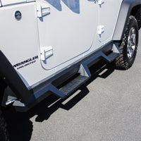 Westin/HDX 07-17 Jeep Wrangler Unlimited Drop Nerf Step Bars - Textured Black - 56-13295