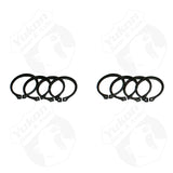 Yukon Gear (4) Full Circle Snap Rings / Fits Dana 60 733X U-Joint w/ Aftermarket Axle - YP SJ-733X-502
