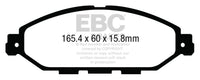 EBC 14+ Infiniti QX60 3.5 Greenstuff Front Brake Pads - DP63010