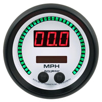 Autometer 85.7mm White Switchable 260 MPH / 260 KM/H Speedometer Phantom Elite Digital Gauge - 6789-PH