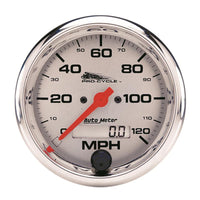 Autometer Pro-Cycle Gauge Speedo 3 3/4in 120 Mph Elec Silver - 19352