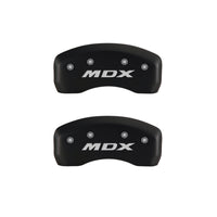 MGP 4 Caliper Covers Engraved Front Acura Engraved Rear MDX Red finish silver ch - 39011SMDXRD