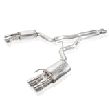 Stainless Works 2018+ Ford Mustang GT 3in Redline Series Catback X-Pipe w/Active Valves & Quad Tips - M18CBXFCV