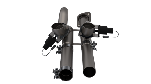 QTP 17-18 Ford Raptor EC/CC 2.5in 304SS Aggressor Cutout Dual Mid Pipes - 540117