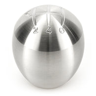 Raceseng Slammer Shift Knob (Gate 1 Engraving) Mazda Miata ND Adapter - Brushed - 08211BR-08011-0811012