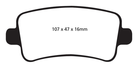 EBC 10+ Buick Allure (Canada) 3.0 Greenstuff Rear Brake Pads - DP22016