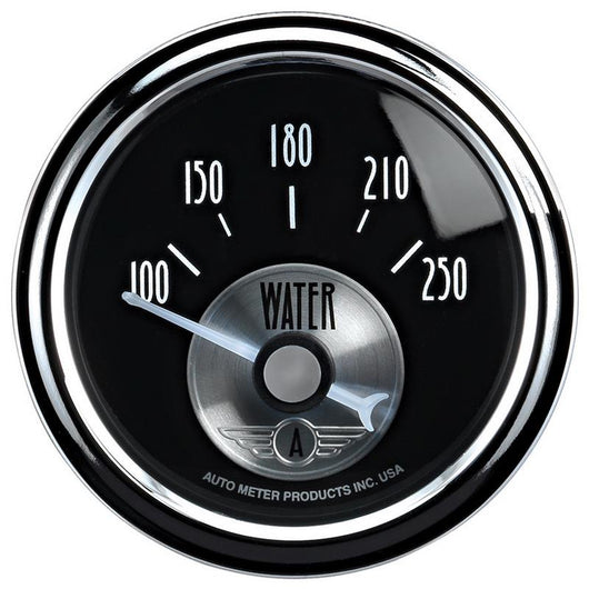 Autometer Prestige Series 52mm 100-250 Deg F Short Sweep Electronic Water Temperature Gauge - 2038