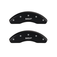 MGP 4 Caliper Covers Engraved Front Gen 4/Camaro Engraved Rear Gen 4/Z28 Red finish silver ch - 14026SZ84RD