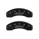MGP 4 Caliper Covers Engraved Front & Rear Gen 5/SS Red finish silver ch - 14036SSS5RD