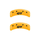MGP 4 Caliper Covers Engraved Front Mustang Rear Sn95/Gt Yellow Finish Black Char 2001 Ford Mustang - 10095SMG1YL