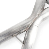 Stainless Works 2018 Jeep TrackHawk 6.2L 3in Catback System X-Pipe Turbo S-Tube Muffler Stock Exit - JEEP1862CB-S