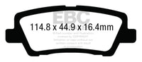 EBC 12+ Cadillac ATS 2.0 Turbo Redstuff Rear Brake Pads - DP33012C