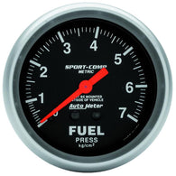 Autometer Sport-Comp 2 5/8in 0-7 Kg/Cm2 Mechanical Fuel Pressure Gauge - 3412-J