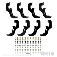 Westin 2019 Chevrolet Silverado Crew Cab w/ 6.5ft Bed PRO TRAXX 5 W2W Oval Nerf Step Bars - Black - 21-534695